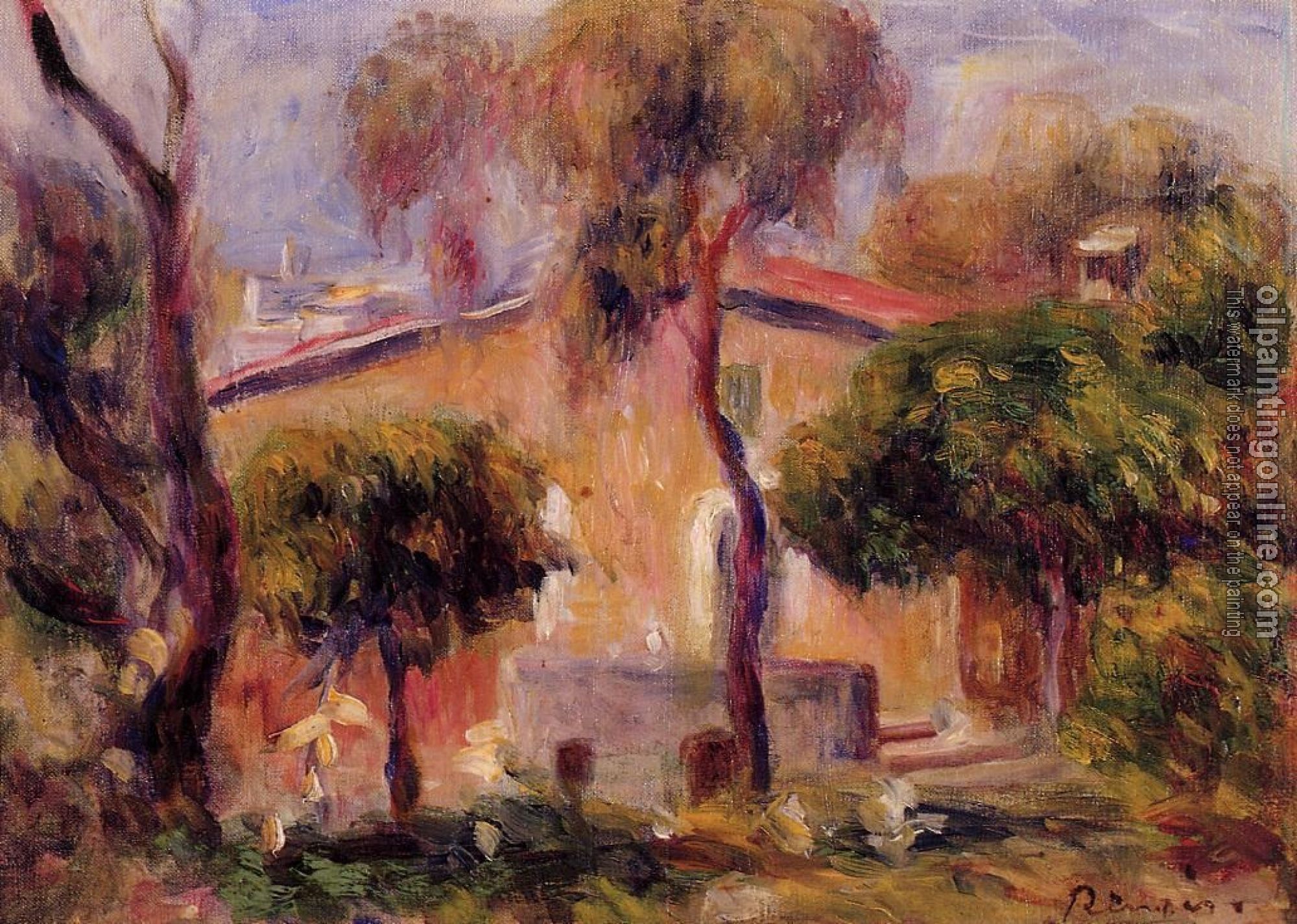 Renoir, Pierre Auguste - Houses at Cagnes